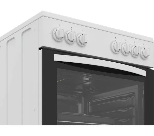 Indesit I6G3PMW/UK - White Dual Fuel Cooker - 60cm - A Energy