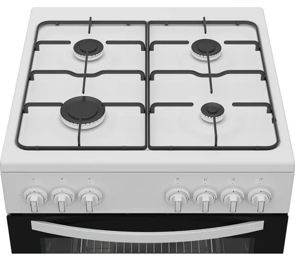 Indesit I6G3PMW/UK - White Dual Fuel Cooker - 60cm - A Energy