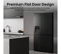 Hisense RS818N4TFC - Black/Stainless Steel American Fridge Freezer - 632L - C Energy