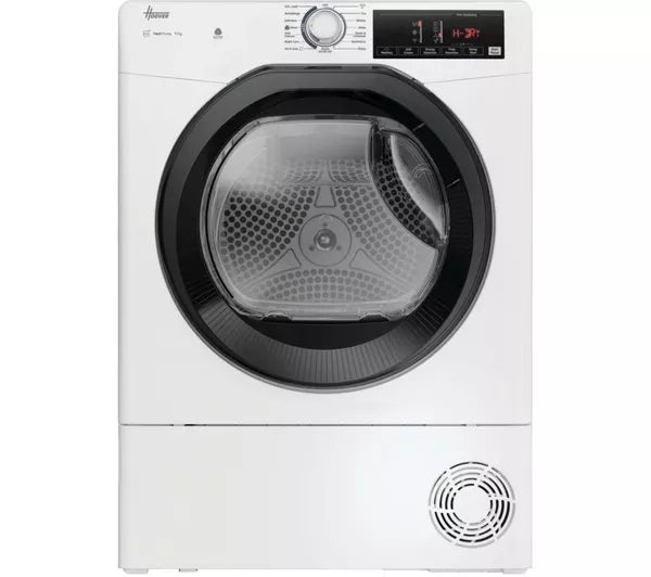 Hoover H-Dry 350 HRE H9N2TBE-80 - White 9KG Heat Pump Tumble Dryer - A++ Energy Rating