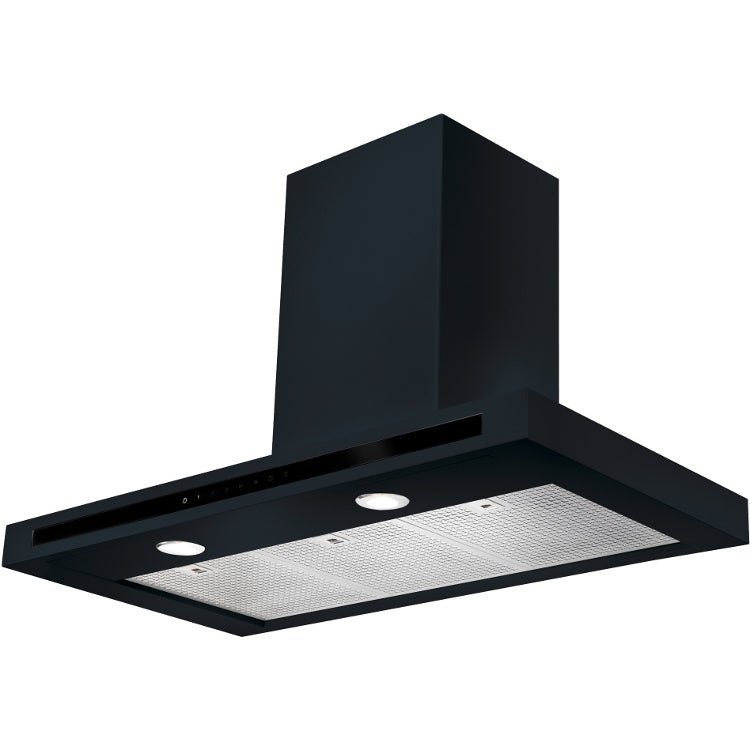 Rangemaster HLTHDS90BL - Black 90cm Chimney Extractor - B Energy Rated ...