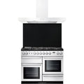 Rangemaster UNBHDS110WH - White 110cm Chimney Cooker Hood - B Energy Rating