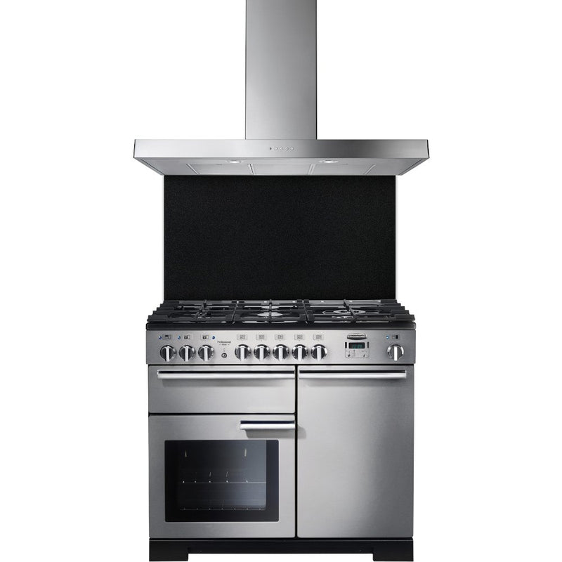 Rangemaster UNBHDS100SS - Stainless Steel 100cm Chimney Cooker Hood - B Energy Rated