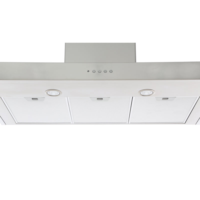 Rangemaster UNBHDS90SS - Stainless Steel 90cm Chimney Extractor - 730 m³/h - C Energy Rated