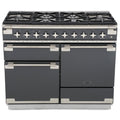Rangemaster ELS110DFFSL - Slate/Chrome 110cm Range Cooker - Dual Fuel - A Rated