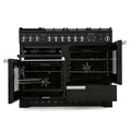 Rangemaster PDL110DFFSL/C - Slate/Chrome 110cm Dual Fuel Range Cooker - 146L - A Rated
