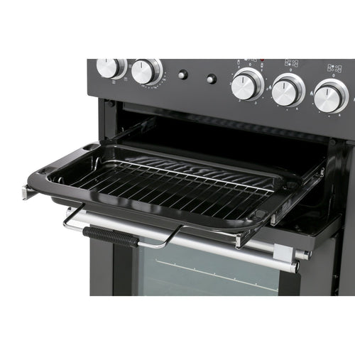 Rangemaster Nexus NEX110DFFSL/C - Slate/Chrome 110cm Dual Fuel Range Cooker - A Rated