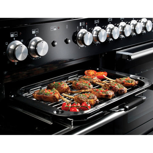 Rangemaster Nexus NEX110DFFSL/C - Slate/Chrome 110cm Dual Fuel Range Cooker - A Rated