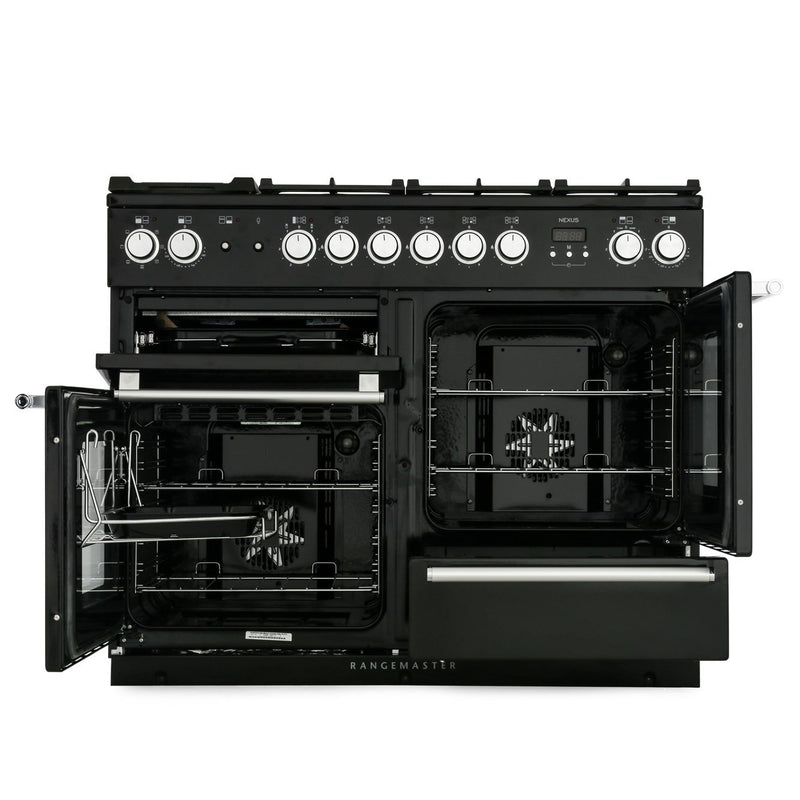 Rangemaster Nexus NEX110EISL/C - Slate, Black 110cm Induction Range Cooker - 79L Capacity - A Energy Rating