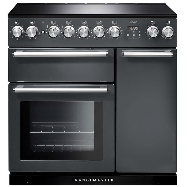 Rangemaster Nexus NEX90EISL/C - Slate Induction Range Cooker - 90cm - 5 Zones - A Rated