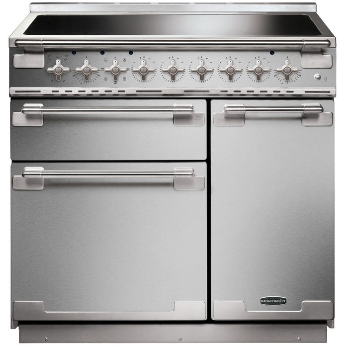 Rangemaster ELS90EISS - Stainless Steel/Brushed Chrome 90cm Range Cooker - Induction - A Rated