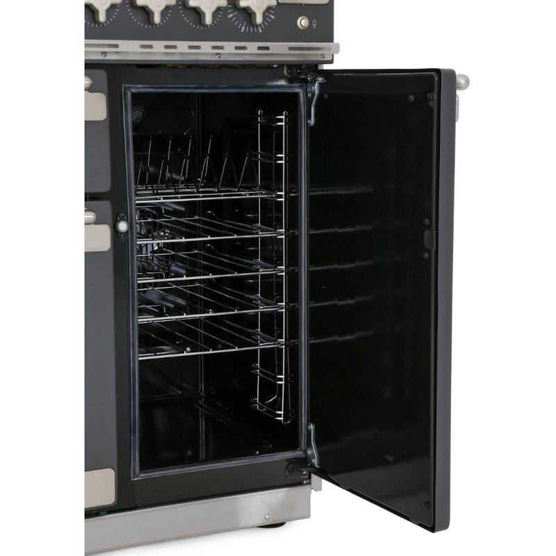 Rangemaster Elise ELS90EIRD - Cherry Red/Brushed Chrome Range Cooker - 90cm Induction - A Rated