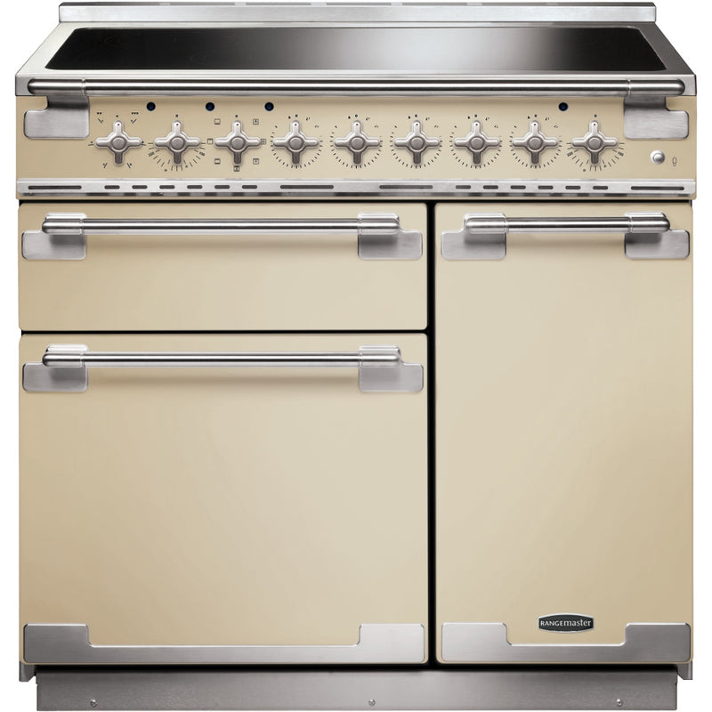 Rangemaster Elise ELS90EICR - Cream/Chrome 90cm Range Cooker - Induction - A Rated