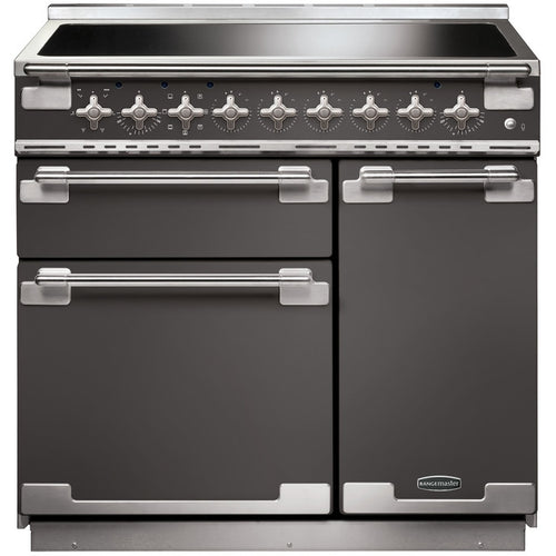 Rangemaster ELS90EISL - Slate/Grey 90cm Induction Range Cooker - Dual Oven - A Rated