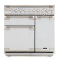 Rangemaster ELS90EIWH - White/Chrome 90cm Range Cooker - Induction - A Rated