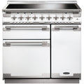 Rangemaster ELS90EIWH - White/Chrome 90cm Range Cooker - Induction - A Rated