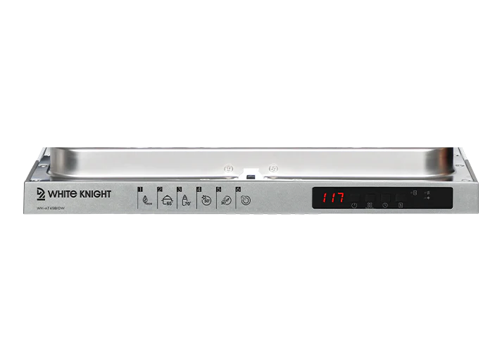 White Knight AT45BIDW  - White Slimline 45CM - 10 Place Settings - Integrated Dishwasher - E rated