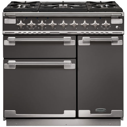 Rangemaster ELS90DFFSL - Slate 90cm Dual Fuel Range Cooker - A Energy Rated