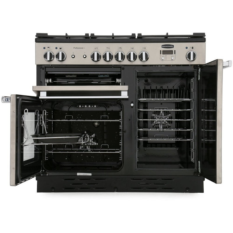 Rangemaster PROP100NGFSS/C Professional Plus - Cream 100cm Range Cooker - Gas - A+ Energy