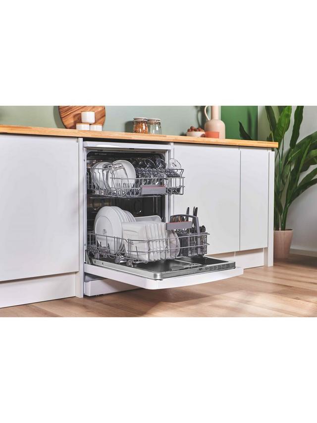 Bosch SMS4EKW06G - White Freestanding Dishwasher - B energy