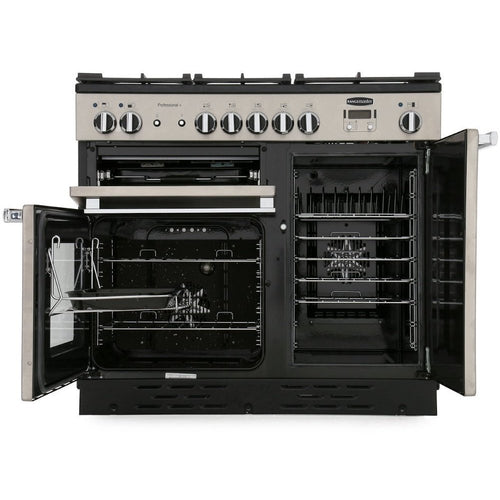 Rangemaster Professional Plus PROP100ECBL/C - Black Ceramic Range Cooker - 100cm - A Rated