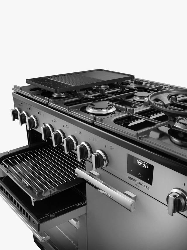 Rangemaster PRDL100DFSTST/CM1 - Stainless Steel Range Cooker - 5 Burners - A Energy
