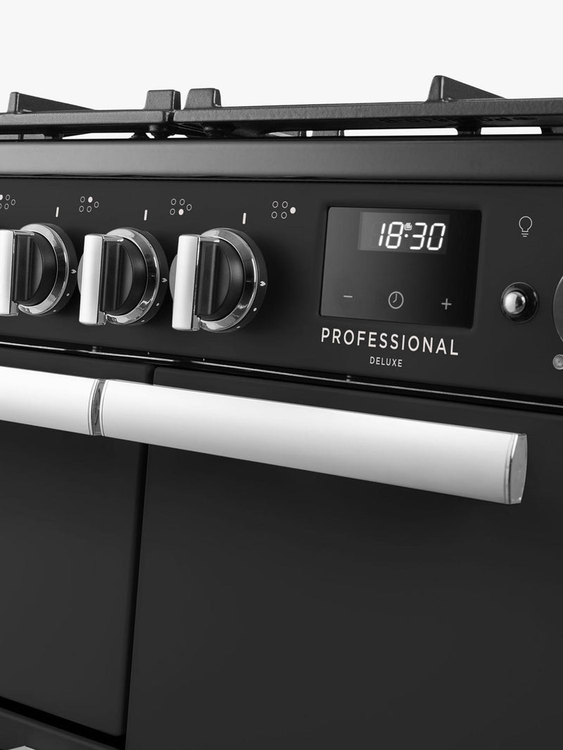 Rangemaster PRDL90DFPCBL/CM1 - Black 90cm Dual Fuel Range Cooker - A energy