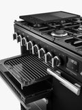 Rangemaster PRDL90DFPCBL/CM1 - Black 90cm Dual Fuel Range Cooker - A energy