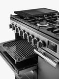 Rangemaster PRDL90DFSTST/CM1 - Stainless Steel Dual Fuel Range Cooker - 80L Capacity - A energy