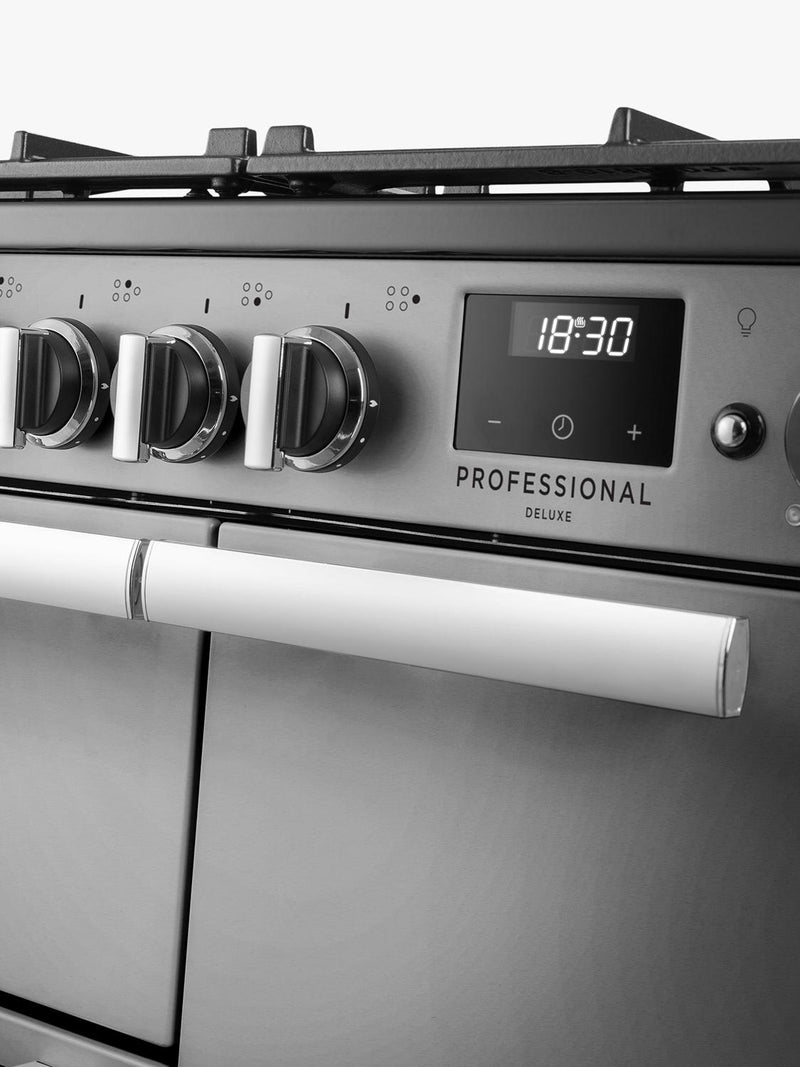 Rangemaster PRDL90DFSTST/CM1 - Stainless Steel Dual Fuel Range Cooker - 80L Capacity - A energy