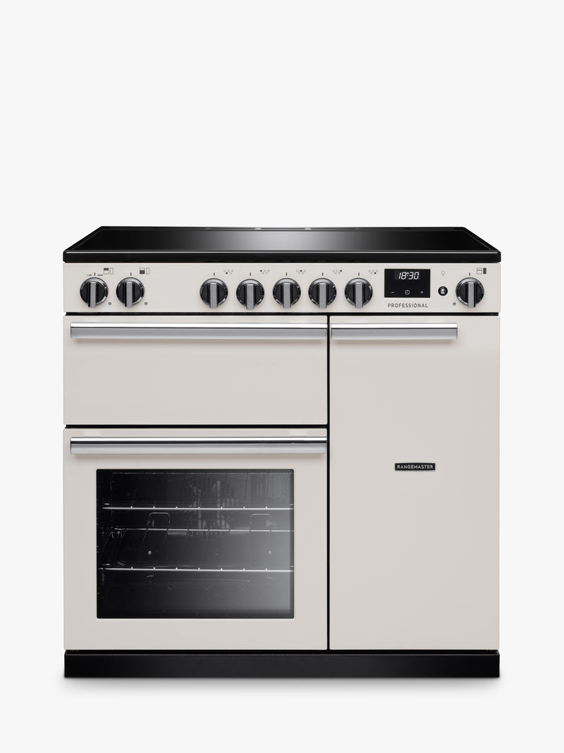 Rangemaster PR90EIPIVY/CM1 - Cream 90cm Electric Range Cooker - Induction Hob - A energy