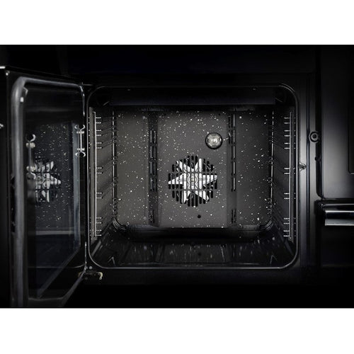 Rangemaster KCH100ECBL/C - Black/Chrome Range Cooker - 79L/82L Dual Oven - A Rated