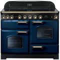 Rangemaster CDL110EIRB/B - Regal Blue/Brass 110cm Range Cooker - Induction - A Rated