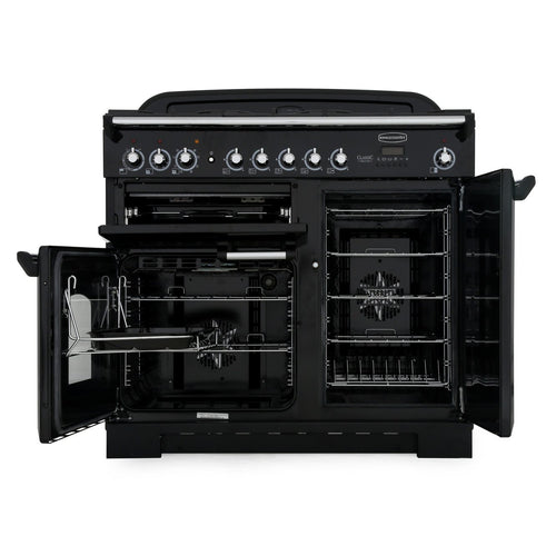 Rangemaster Classic Deluxe CDL100DFFRG/C - Racing Green Dual Fuel Range Cooker - 100cm - A Rated