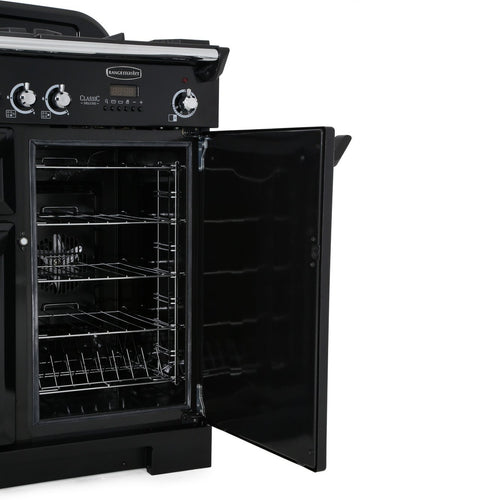 Rangemaster Classic Deluxe CDL100DFFRG/C - Racing Green Dual Fuel Range Cooker - 100cm - A Rated