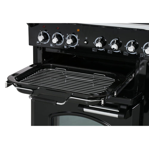 Rangemaster Classic Deluxe CDL100DFFRG/C - Racing Green Dual Fuel Range Cooker - 100cm - A Rated