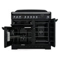 Rangemaster CDL100DFFRG/B - Green 100cm Range Cooker - Dual Fuel - A Rated