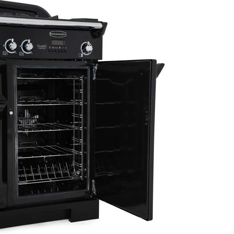Rangemaster Classic Deluxe CDL100DFFRB/C - Blue 100cm Range Cooker - Dual Fuel - A Rated