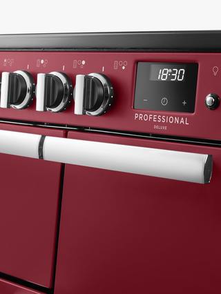 Rangemaster Professional Deluxe PRDL90EIPBOR/CM1 - Bordeaux Range Cooker - 5 Zones - A Energy