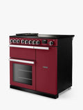 Rangemaster Professional Deluxe PRDL90EIPBOR/CM1 - Bordeaux Range Cooker - 5 Zones - A Energy