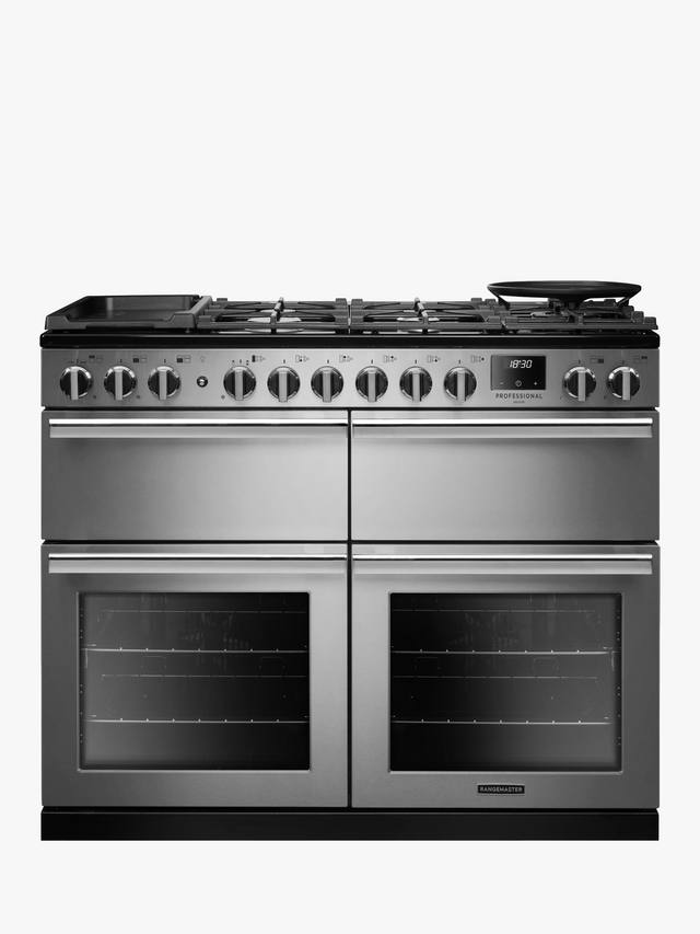 Rangemaster PRDLB110DFSTST/CM1 - Stainless Steel 110cm Dual Fuel Range Cooker - A energy