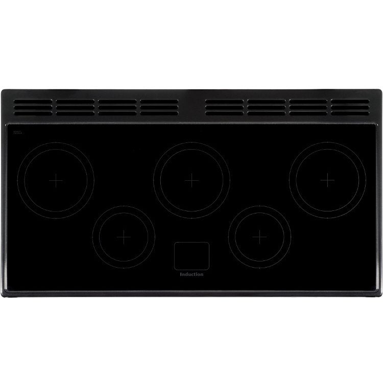 Rangemaster Classic Deluxe CDL100EIWH/C - White/Chrome Range Cooker - 79L + 82L - A Rated