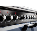 Rangemaster Classic Deluxe CDL100EIWH/C - White/Chrome Range Cooker - 79L + 82L - A Rated
