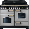 Rangemaster CDL110ECRP/B - Royal Pearl/Brass 110cm Range Cooker - Ceramic Hob - A Rated