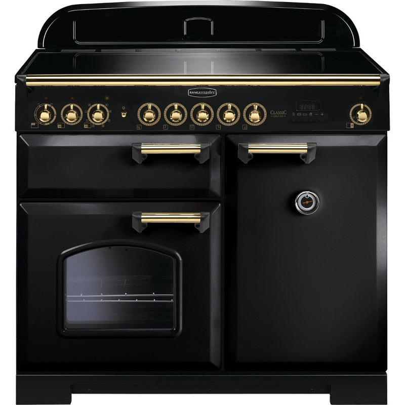 Rangemaster CDL100EIBL/B - Black 100cm Range Cooker - Induction - A Rated