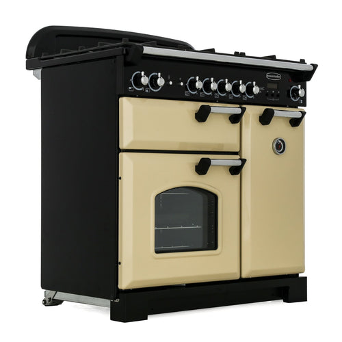 Rangemaster CLA90NGFCR/C - Cream/Chrome Gas Range Cooker - 90cm - A+ Energy