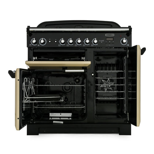 Rangemaster CLA90NGFCR/C - Cream/Chrome Gas Range Cooker - 90cm - A+ Energy