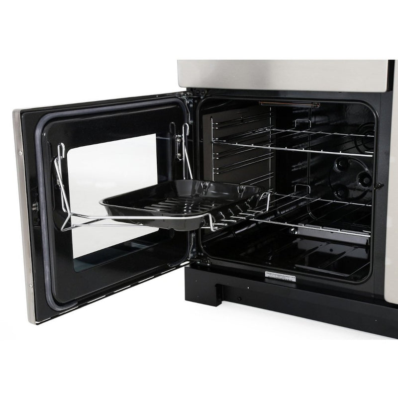 Rangemaster KCH90NGFBL/C - Black/Chrome 90cm Gas Range Cooker - A+ Energy