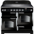 Rangemaster Classic CLA110EIBL/C - Black/Chrome Range Cooker - 110cm Induction - A Rated