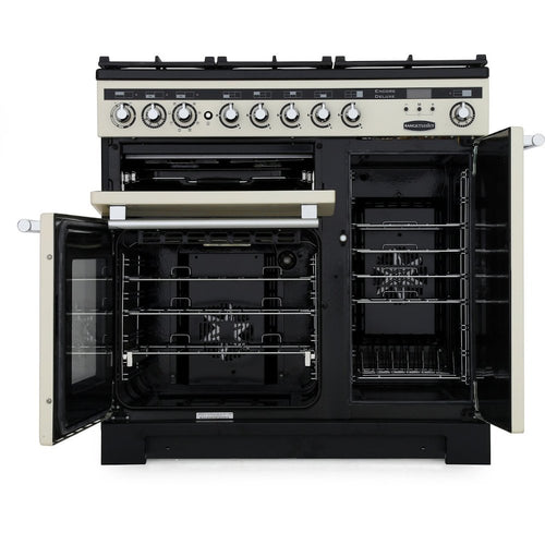 Rangemaster Encore EDL90DFFSL/C - Slate Dual Fuel Range Cooker - 90cm - A Energy